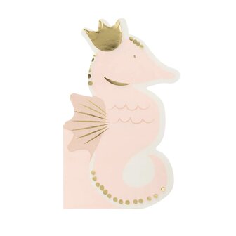 Serviettes Hippocampe Rose