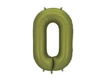 Ballon chiffre 0 Vert Olive