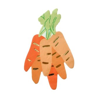 Serviettes Bouquet de carottes