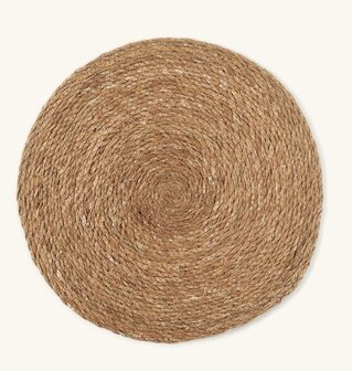 Set de table en fibre v&eacute;g&eacute;tale tress&eacute;e