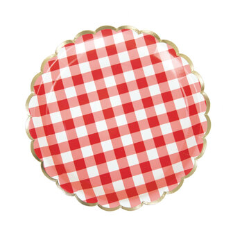 Assiettes Vichy Guinguette 
