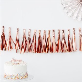 Guirlande tassel rose gold