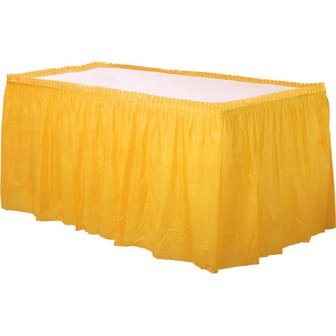 Jupe de table jaune 