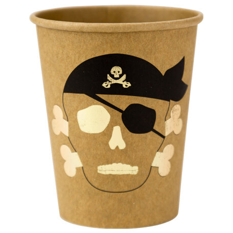 Gobelets pirate kraft chic
