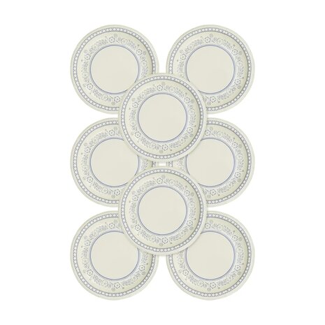 Petites assiettes fleuries bleues