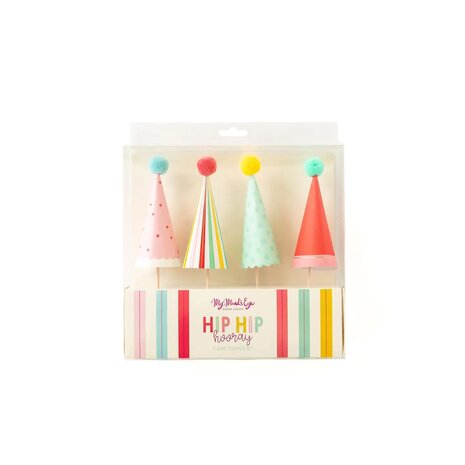 Cake Topper Set Chapeaux anniversaire 