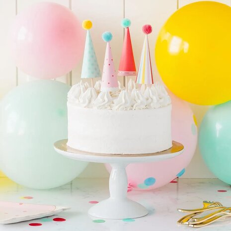 Cake Topper Set Chapeaux anniversaire 