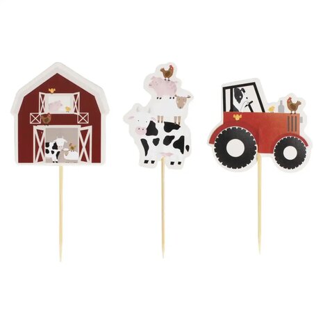 Cupcake Toppers A la ferme 