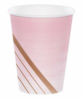 Gobelets rose doré chic