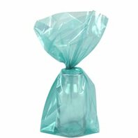 Sachets cadeaux plastique bleus-verts