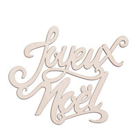 Lettres Joyeux Noël en bois