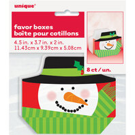 Boîtes pour cotillons bonhomme de neige