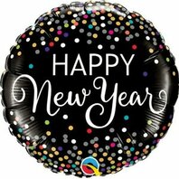Ballon alu Confetti New Year