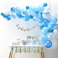 Arche de ballons bleus