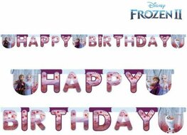 Guirlande happy birthday Reine des neiges 2 Guirlande happy birthday Reine des neiges 2