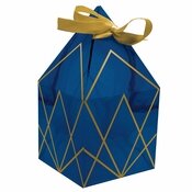 Boîtes cadeaux géode bleu