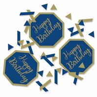 Confetti Géode bleu