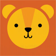 Serviettes tête de Lion