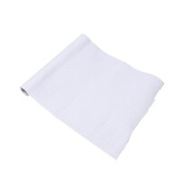 Chemin de table tissu nid d'abeille blanc