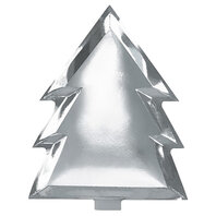 Assiettes sapins argentés Noël