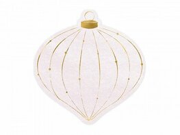 Serviettes boule de Noël Rose