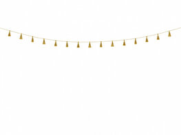 Guirlande de pompons dorés Guirlande de pompons dorés