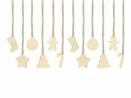 Tags décorations en bois de Noël