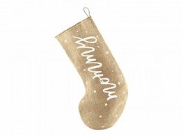 Botte de Noël ''Mommy'' toile de jute