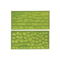 Set de 2 tapis texture ''Pavé''