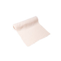 Chemin de table Gaze de coton Crème