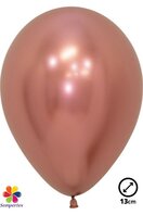 50 ballons latex ''Reflex Rose Gold'' 13cm