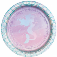 Petites assiettes '' sirène irisée ''