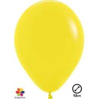 50 ballons latex ''Yellow'' 13 cm