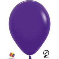 50 Ballons latex ''Violet'' 31 cm