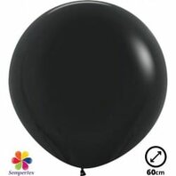 Ballon latex ''Noir'' 60 cm