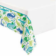 Nappe dinosaures verts et bleus Nappe dinosaures verts et bleus
