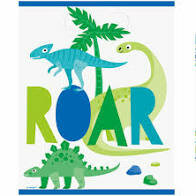 Sachets dinosaures verts et bleus Sachets dinosaures verts et bleus