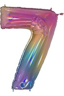 Ballon chiffre 7 rainbow