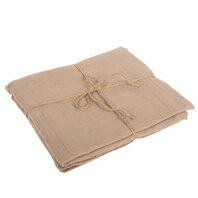 Nappe en gaze de coton taupe Nappe en gaze de coton taupe