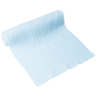 Chemin de table gaze de coton ''Bleu''