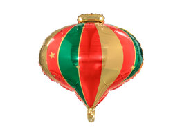 Ballon alu ''Boule de Noël tricolore''