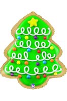 Ballon alu ''Biscuit de Noël sapin''