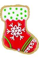 Ballon alu ''Biscuit de Noël botte''