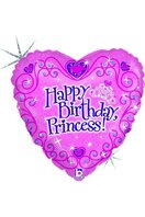 Ballon alu coeur Princesse