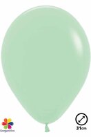 50 Ballons latex ''Pastel matte green'' 31cm