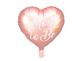 Ballon alu coeur rose '' Mom to be''