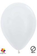 50 Ballons latex ''Blanc Perle'' 13 cm