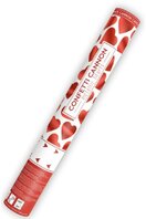 Canon confettis Coeurs rouges