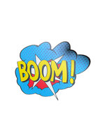 Affiche cartonnée ''BOOM'' à louer Affiche cartonnée ''BOOM'' à louer