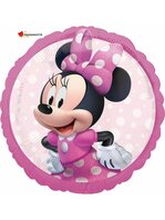 Ballon alu ROND Minnie PINK